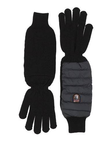 Parajumpers Man Gloves Black Size L/xl Merino Wool, Acrylic, Polyester