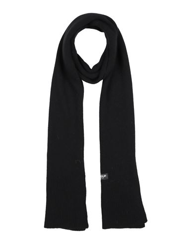 Shop Dondup Man Scarf Black Size - Cashmere, Wool