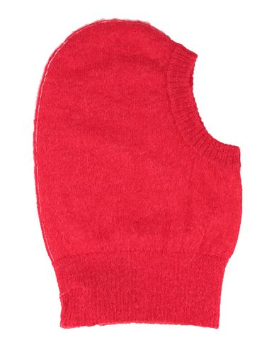 Mm6 Maison Margiela Woman Hat Red Size S Alpaca Wool, Polyamide