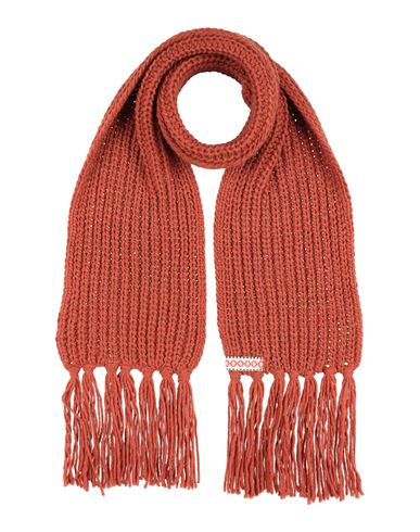 Niū Woman Scarf Coral Size - Acrylic, Alpaca Wool, Wool, Viscose In Red