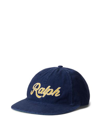Polo Ralph Lauren Appliquãd Twill Ball Cap Man Hat Midnight Blue Size Onesize Cotton