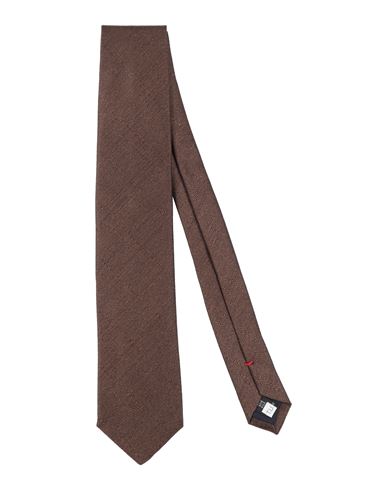 Fiorio Man Ties & Bow Ties Cocoa Size - Silk In Brown