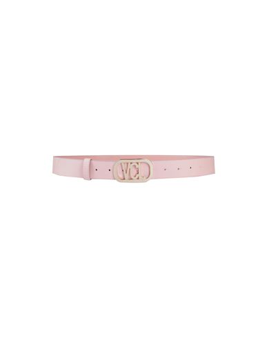 Vicolo Woman Belt Light Pink Size 34 Polyurethane, Polyester, Viscose