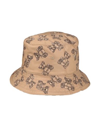 Shop Burberry Toddler Girl Hat Camel Size 6 ⅝ Polyamide In Beige
