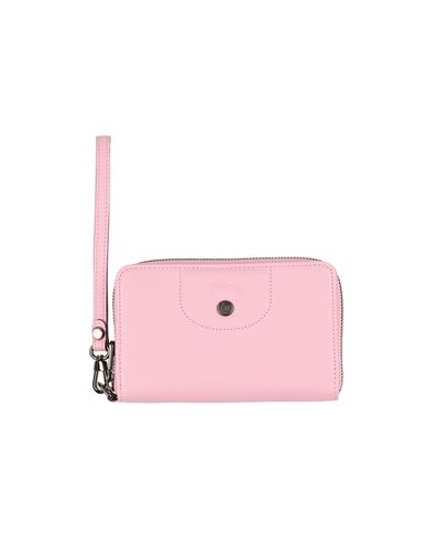 Longchamp Woman Wallet Pink Size - Lambskin, Cowhide