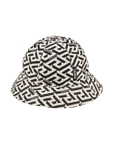 Versace Man Hat White Size 7 ⅛ Polyester