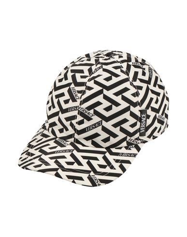Versace Man Hat White Size 7 Polyester