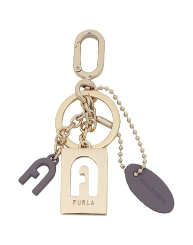 Furla Crystal Keyring Arch Woman Key Ring Mauve Size - Metal, Enamel In Purple