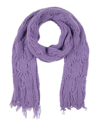 Jucca Woman Scarf Purple Size - Mohair Wool, Wool, Polyester