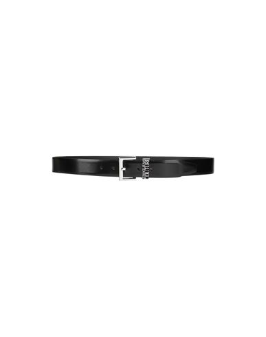 Versace Jeans Couture Man Belt Black Size 43 Soft Leather