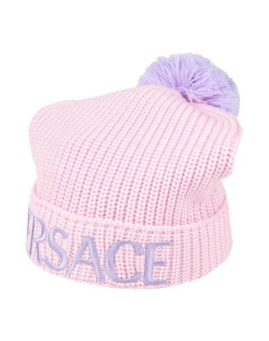 Versace Woman Hat Pink Size Onesize Wool, Polyester