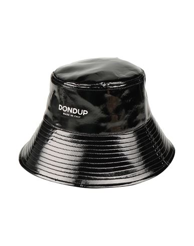Dondup Woman Hat Black Size M Polyurethane, Polyester, Elastane