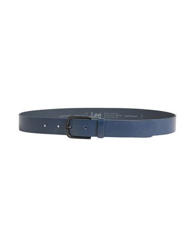 Shop Lee Man Belt Navy Blue Size 36 Soft Leather