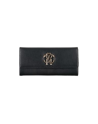Roberto Cavalli Woman Wallet Black Size - Bovine Leather