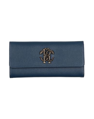 Roberto Cavalli Woman Wallet Midnight Blue Size - Bovine Leather
