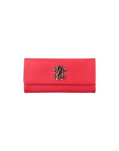 Roberto Cavalli Woman Wallet Brick Red Size - Bovine Leather
