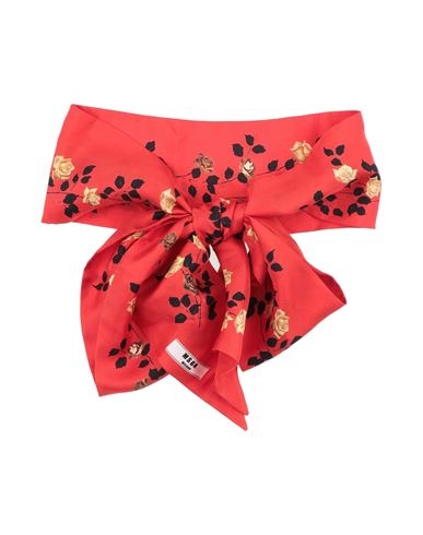 Msgm Woman Hair Accessory Red Size - Silk