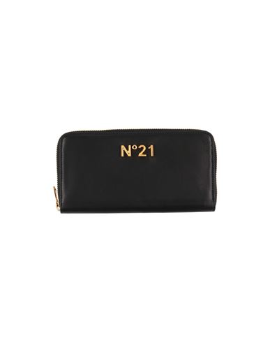 N°21 Woman Wallet Black Size - Soft Leather