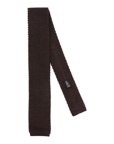 Fiorio Man Ties & Bow Ties Dark Brown Size - Wool