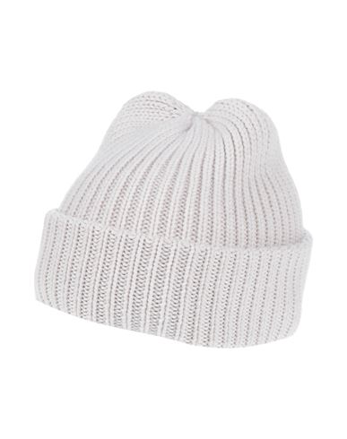 Agnona Woman Hat Off White Size Onesize Cashmere, Calfskin In Pink