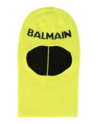 Balmain Babies'  Toddler Boy Hat Yellow Size 4 Virgin Wool