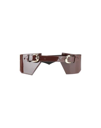 Federica Tosi Woman Belt Dove Grey Size L Soft Leather In Brown