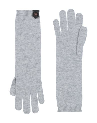 Brunello Cucinelli Woman Gloves Light Grey Size M Cashmere, Brass, Ecobrass, Acetate, Silk