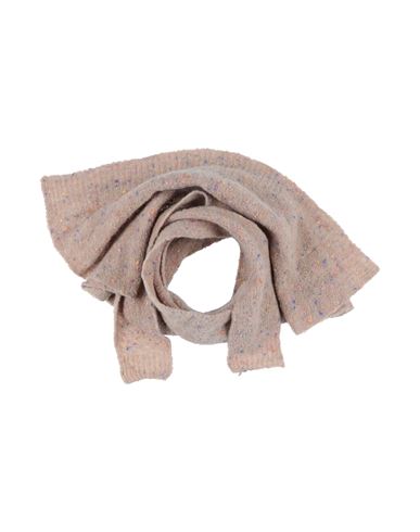 Rus Woman Scarf Sand Size - Merino Wool, Recycled Nylon, Viscose In Beige