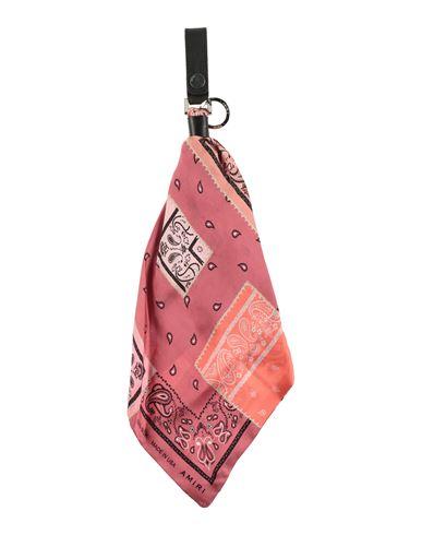 Amiri Woman Key Ring Pastel Pink Size - Soft Leather, Textile Fibers
