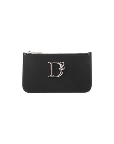 Shop Dsquared2 Woman Wallet Black Size - Calfskin