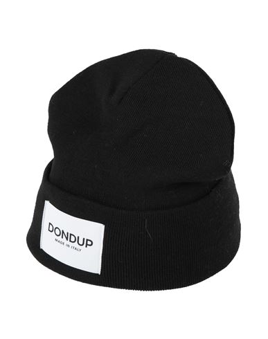 Shop Dondup Woman Hat Black Size Onesize Wool, Acrylic