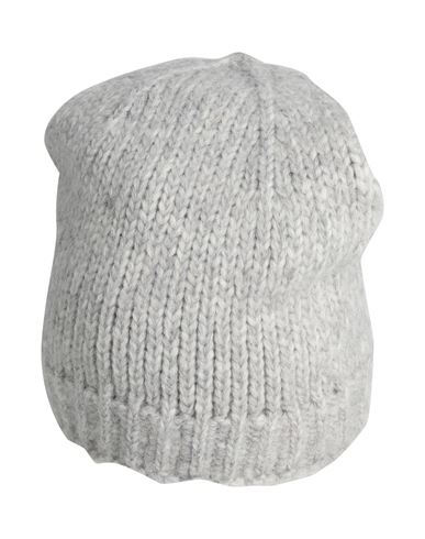 Aragona Woman Hat Light Grey Size Onesize Baby Alpaca Wool, Merino Wool, Polyamide
