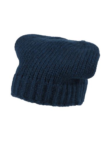 Aragona Woman Hat Navy Blue Size Onesize Baby Alpaca Wool, Merino Wool, Polyamide