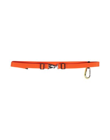 Msgm Woman Belt Orange Size Onesize Polyester, Metal, Plastic In Red