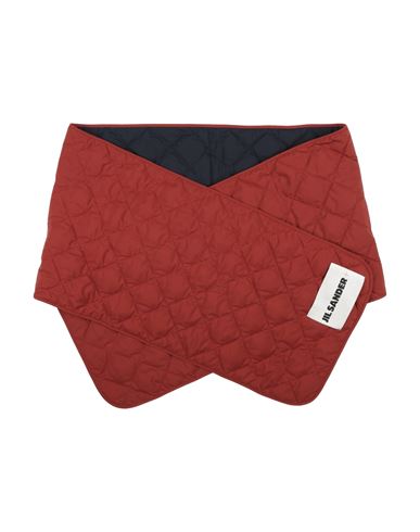 Shop Jil Sander Woman Scarf Brick Red Size - Polyester