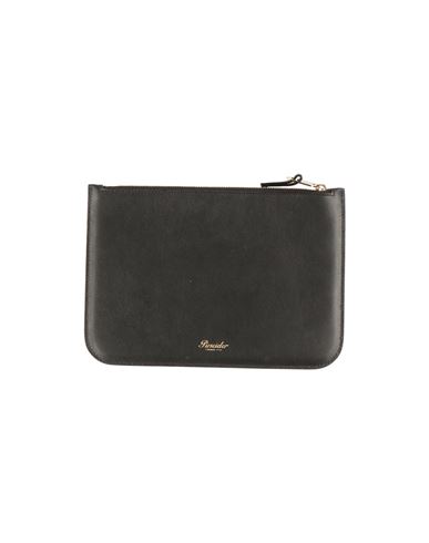Pineider Woman Pouch Black Size - Soft Leather