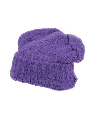 Suoli Woman Hat Purple Size Onesize Acrylic, Alpaca Wool, Wool, Polyamide