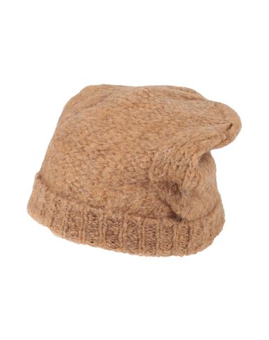 Suoli Woman Hat Camel Size Onesize Acrylic, Alpaca Wool, Wool, Polyamide In Beige