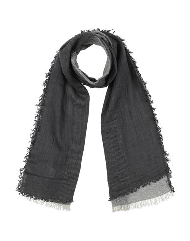 Caractere Caractère Woman Scarf Lead Size - Virgin Wool, Cotton, Polyamide, Viscose, Polyester In Grey