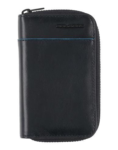 Piquadro Man Wallet Blue Size - Bovine Leather