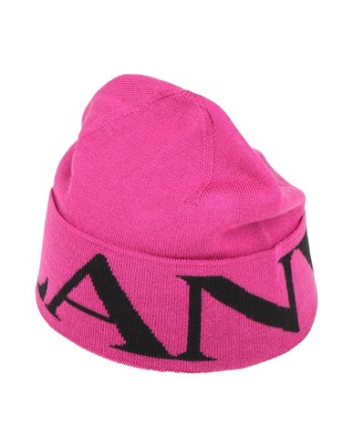 Lanvin Woman Hat Magenta Size Onesize Wool In Magenta