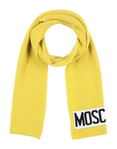 Moschino Man Scarf Yellow Size - Wool, Viscose, Polyamide, Cashmere