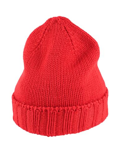 Shop Filippo De Laurentiis Man Hat Red Size Onesize Merino Wool