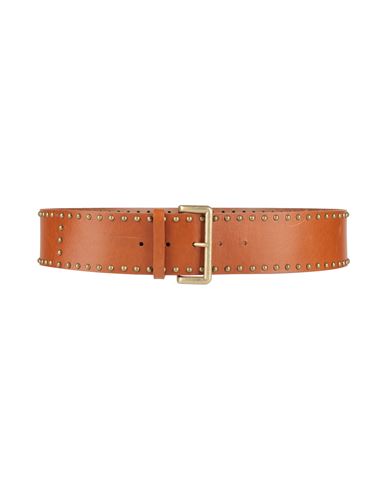 Alessia Zamattio Woman Belt Tan Size 38 Bovine Leather, Zamak