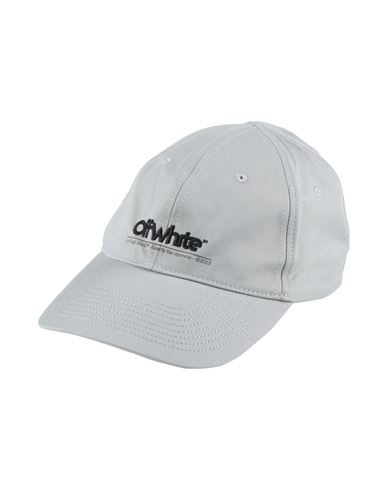 Off-white Man Hat Light Grey Size Onesize Cotton, Elastane In Gray
