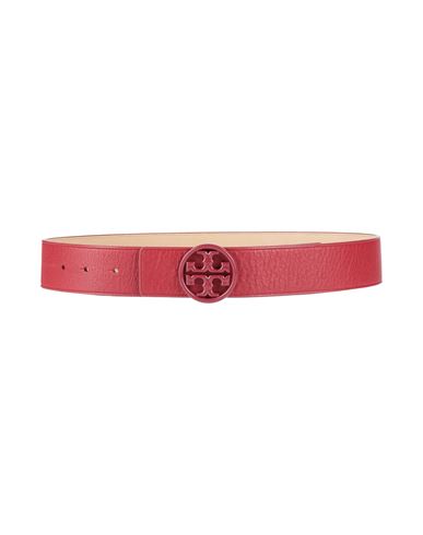 Tory Burch Woman Belt Brick Red Size S Soft Leather In Red