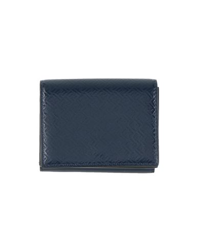 Fendi Woman Coin Purse Navy Blue Size - Calfskin