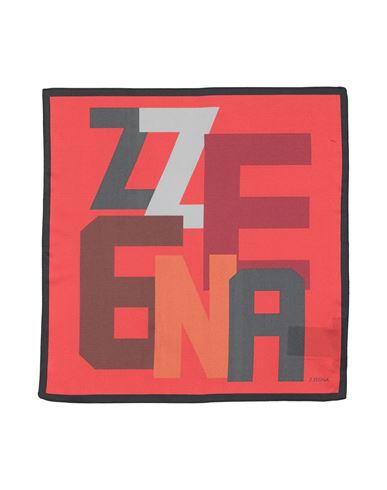 Z Zegna Man Scarf Red Size - Silk