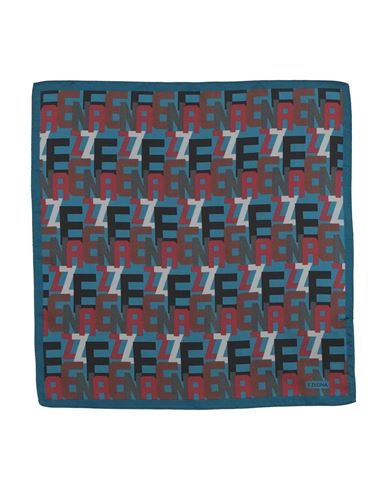 Z Zegna Man Scarf Azure Size - Silk In Blue