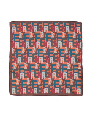Z Zegna Man Scarf Rust Size - Silk In Red